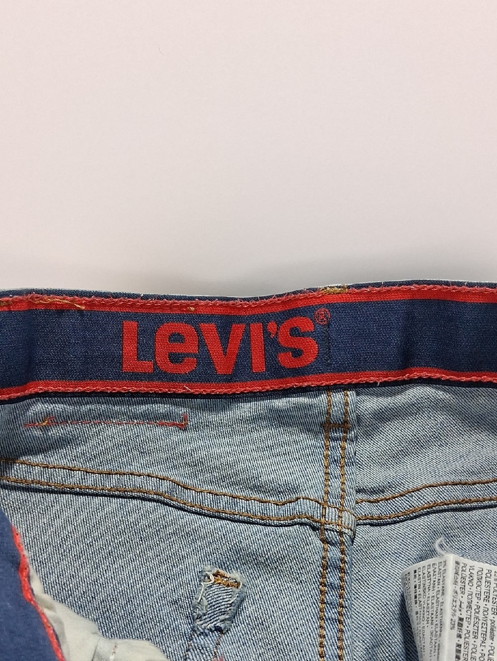 Boys Levi Jeans Size 10 Regular Style 514  Straight-Leg Adjustable Waist - Picture 7 of 9